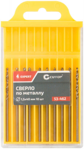 Сверло по металлу Cutop EXPERT, 1.5х40 мм (10 шт) в г. Санкт-Петербург  фото 3
