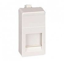 27087-31 Адаптер на 1 RJ45(12) коннектор узкий шторка Simon27 сл. кость 