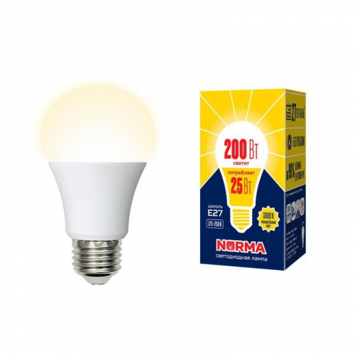 Лампа светодиодная E27 25W 3000K матовая LED-A70-25W/3000K/E27/FR/NR UL-00004469 в г. Санкт-Петербург 