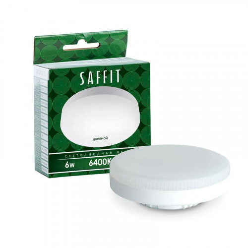 55196 Лампа светодиодная SB06 6Вт 6400К GX53 230В SAFFIT 