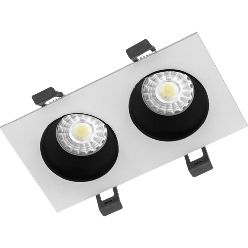 2902000110 Рамка двойная ADJUSTABLE UGR/R бел./черн. СТ 