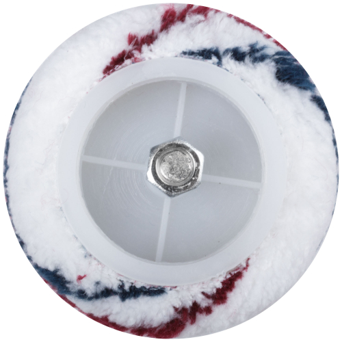 Валик микроволокно, белый с красной и синей полосками, диам. 40/63 мм; ворс 12 мм, 180 мм в г. Санкт-Петербург  фото 4