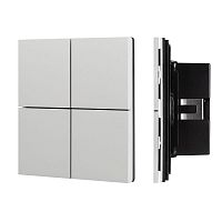 039662 Панель кнопочная KNX-304-23-IN Silver (BUS Frameless) (IP20 металл) INTELLIGENT ARLIGHT 