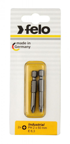 03202536 Бита крестовая Industrial PH 2х50 (блист.2шт) FELO 