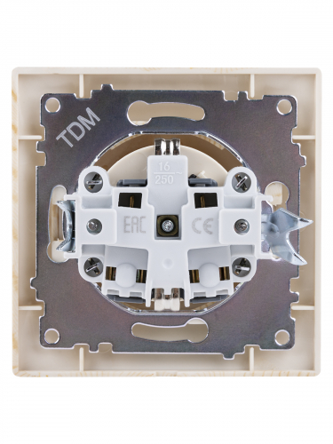 Розетка 2П+З 16А 250В с защ. шт. сосна "Лама" TDM в г. Санкт-Петербург  фото 4