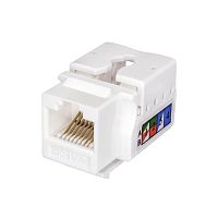 Модуль Keystone Jack RJ45 (8P8C) UTP кат.5E инструментал. бел. SUPRLAN 10-0313 в г. Санкт-Петербург 