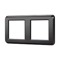 043778 Рамка пластиковая FRM-VERSA-PL-2-BK Arlight 