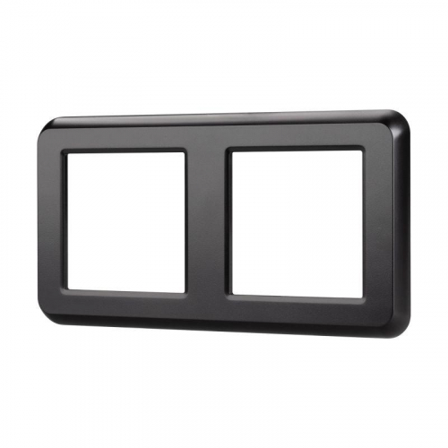 043778 Рамка пластиковая FRM-VERSA-PL-2-BK Arlight 