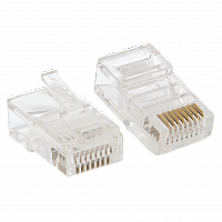 Коннектор RJ-45 TERACOM неэкранированный 8P8C Cat.5E универсальный (упак.10шт) в г. Санкт-Петербург 