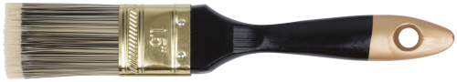 Кисть флейцевая "Стайл", искусственная черно-белая щетина, деревянная ручка 1.5" (38 мм) в г. Санкт-Петербург 