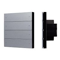055487 Панель кнопочная SMART-ZB-801-22-1G-8SC-MULTI-IN Silver 230В IP20 пластик INTELLIGENT ARLIGHT 