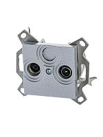 2CHH083503A6070 Розетка телевизионная оконечная TV/R Levit серебр. ABB 