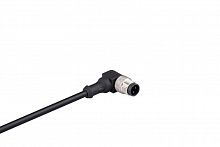 SKM12F3DXP5 Кабель соединительный 5м со штепселем M12х3 90град. ПУ IP68 EMAS 