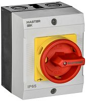 MI-CS22-040-010 Переключатель кулачковый 40А (сх. 10) в боксе закрытая рукоятка авар. IEK 