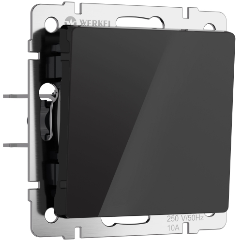 Выключатель одноклавишный (черный акрил) W1110048 в г. Санкт-Петербург 