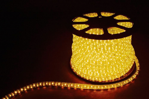Дюралайт светодиодный Feron LED-F3W 3-х жильный , желтый, 2,88Вт/м 72LED/м 50м 220V 26068 в г. Санкт-Петербург 