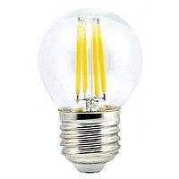 Лампа светодиодная филаментная Uniel E27 7.5W 4000K прозрачная LED-G45-7.5W/NW/E27/CL GLA01TR UL-00003255 в г. Санкт-Петербург 