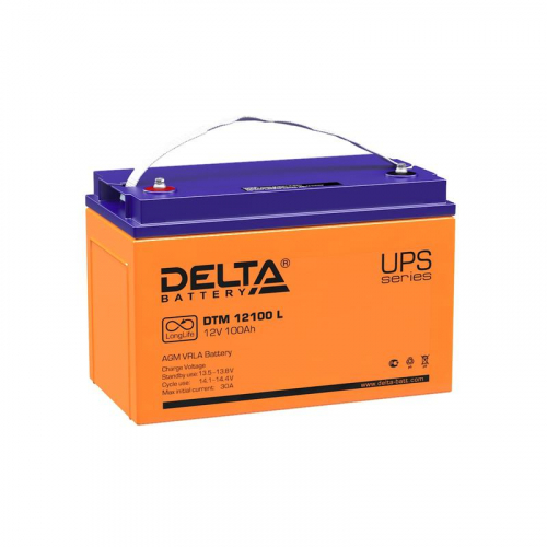 4614010640002 Аккумулятор UPS 12В 100А.ч DTM 12100 L Delta 