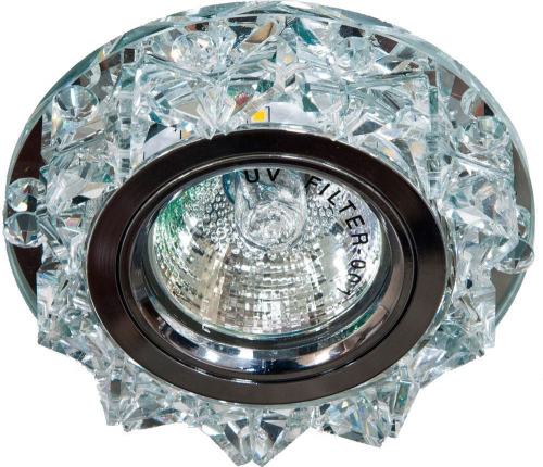 Светильник встраиваемый с белой LED подсветкой Feron CD2917 потолочный MR16 G5.3 прозрачный 28466 в г. Санкт-Петербург 