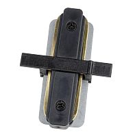 UL-00007449 Соединитель для 2-х шинопроводов UBX-Q123 R11 BLACK 1 POLYBAG типа R прямой внутренний однофазный черн. Volpe 