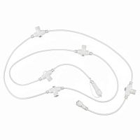 UL-00013220 Провод-шина для гирлянд UCX-F90 T05/2M/WH серии F90PRO 2м 5 Т-коннекторов шаг 50см статика/мерцание IP67 бел. Uniel 