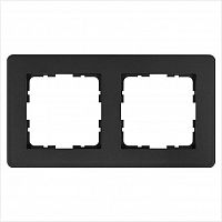 G1102B Рамка 2-м G-Flex антрацит Jasmart 