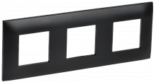 SK-M32-K02 Рамка 3-м SKANDY SK-F03Bl черн. IEK 