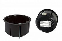 SQ1403-0909 Установочная коробка СП D73х45мм, саморезы, метал. лапки, IP20, инд. штрихкод, TDM