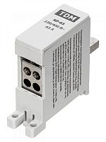 SQ0823-0112 Клемма распределительная на DIN-рейку КР-63 1П 63А (4х10мм²) TDM