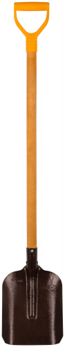 Лопата совковая, рельсовая сталь Р65 (М76), с деревянным черенком и V-ручкой "ПЗИ" 200х280х1420 мм в г. Санкт-Петербург 