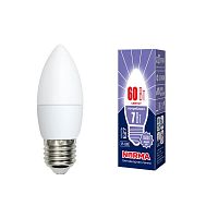 Лампа светодиодная E27 7W 6500K матовая LED-C37-7W/DW/E27/FR/NR UL-00003797 в г. Санкт-Петербург 