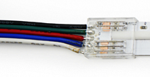 V4-R0-00.COB-RGBW.0002 Разъем 5PIN с проводом для LED ленты COB RGBW 12мм лента - источник питания (1шт) VARTON 