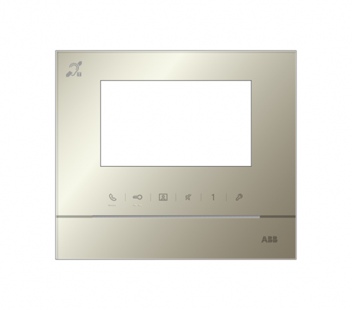 Рамка для абонентского устройства 4.3дюйм с символом индукционной петли зол. глянцев. ABB 2TMA070130G0002 в г. Санкт-Петербург 