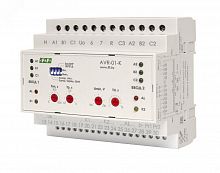 EA04.006.001 Устройство управления резервным питанием AVR-01-K (2 ввода; 1 нагрузка 35мм 3х400В+N 2х16А 2P IP20 монтаж на DIN-рейке) F&F 