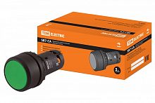 SQ0746-0014 Кнопка с фиксацией SB7-CAL35 d22мм 1з+1р зеленая TDM