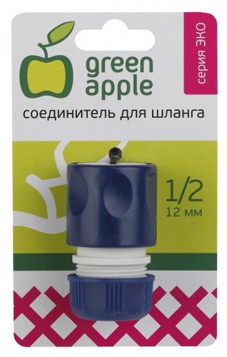Соединитель-коннектор для шланга 12мм (1/2) пластик (50/200/2400) Green Apple Б0017768 в г. Санкт-Петербург 
