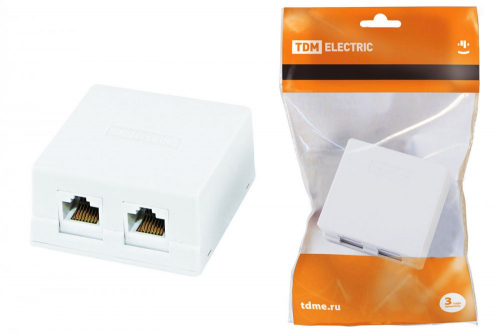 SQ1809-0004 Компьютерная розетка 2xRJ-45 TDM