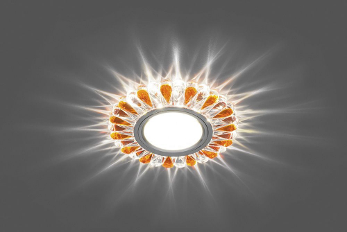 Светильник встраиваемый с белой LED подсветкой Feron CD902 потолочный MR16 G5.3 прозрачный-коричневый 28973 в г. Санкт-Петербург  фото 2