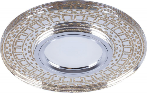 Светильник встраиваемый с LED подсветкой Feron CD981 потолочный MR16 G5.3 прозрачный, золото 32438 в г. Санкт-Петербург 
