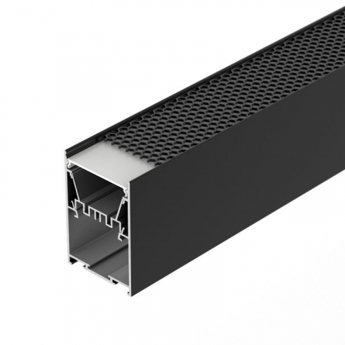 044874 Профиль LINE-5075-HONEYCOMB-2000 BLACK L2000 алюм. Arlight 