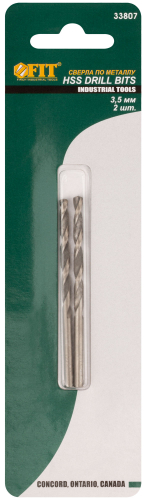 Сверла по металлу HSS полированные в блистере 3.5 мм ( 2 шт.) в г. Санкт-Петербург  фото 3