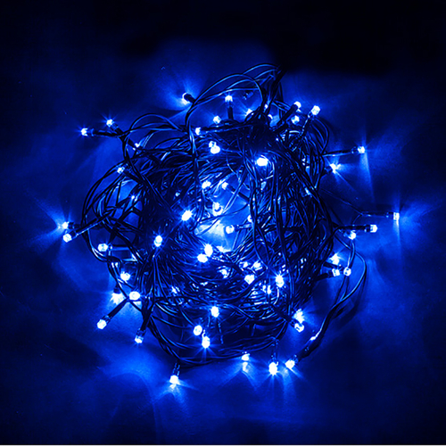 Светодиодная гирлянда Feron CL07 линейная 40м + 3м 230V синий, c питанием от сети, зеленый шнур 32315 в г. Санкт-Петербург  фото 3