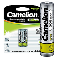 3144 Аккумулятор AAA/R03 300мА.ч NI-CD BL-2 металлик (блист.2шт) Camelion 