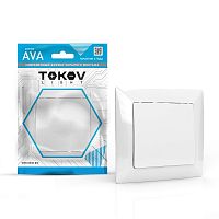 TKL-AV-V1F-C01 Выключатель 1-кл. СП AVA 10А IP20 в сборе бел. TOKOV ELECTRIC 