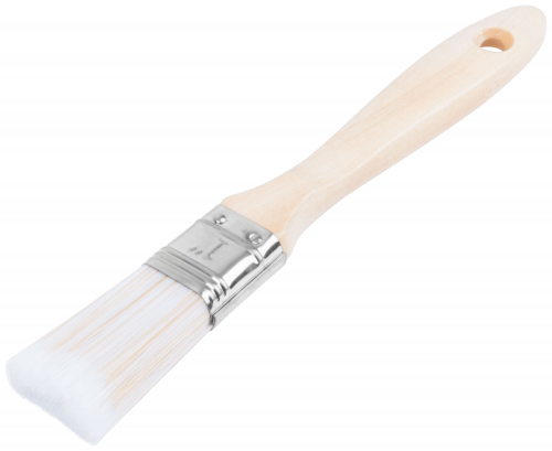 Кисть флейцевая "Аква", искусственная щетина, деревянная ручка  1" (25 мм) в г. Санкт-Петербург  фото 2