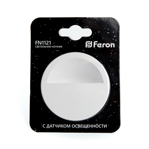Светильник ночник Feron FN1121 0.45W 230V, белый 41020 в г. Санкт-Петербург  фото 2