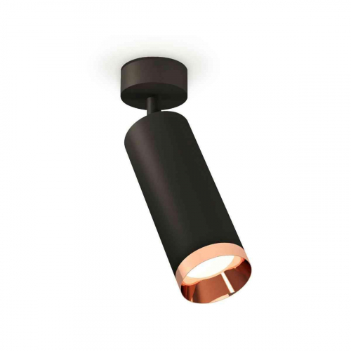 Комплект накладного светильника Ambrella light Techno Spot XM6343006 SBK/PPG черный песок/золото розовое полированное (A2210, C6343, N6135) в г. Санкт-Петербург 