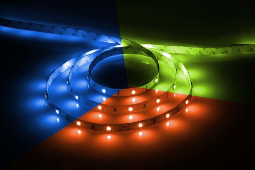 Cветодиодная LED лента Feron LS606, 30SMD(5050)/м 7.2Вт/м  5м IP20 12V RGB 27678 в г. Санкт-Петербург 