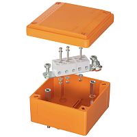 FSB10510 Коробка ответвительная FS 100х100х50мм IP56 5п 450В 20А 10кв.мм с гладкими стенками и клеммниками пластик. DKC 