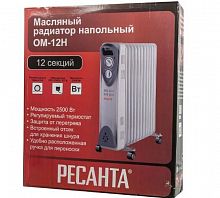 Радиатор масляный 12 секц. 2500Вт ОМ-12Н Ресанта 67/3/9 в г. Санкт-Петербург 